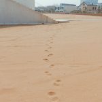 giant footprints discovery